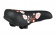 Седло DS-2429 MTB 260*230mm, 800гр,комфорт,пружины+эластомер,черное с цветами