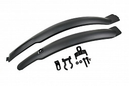 Крылья комплект пер+зад, GH-336F/R, 24-26", пластик, черный Крылья комплект пер+зад, GH-336F/R, 24-26", пластик, черный